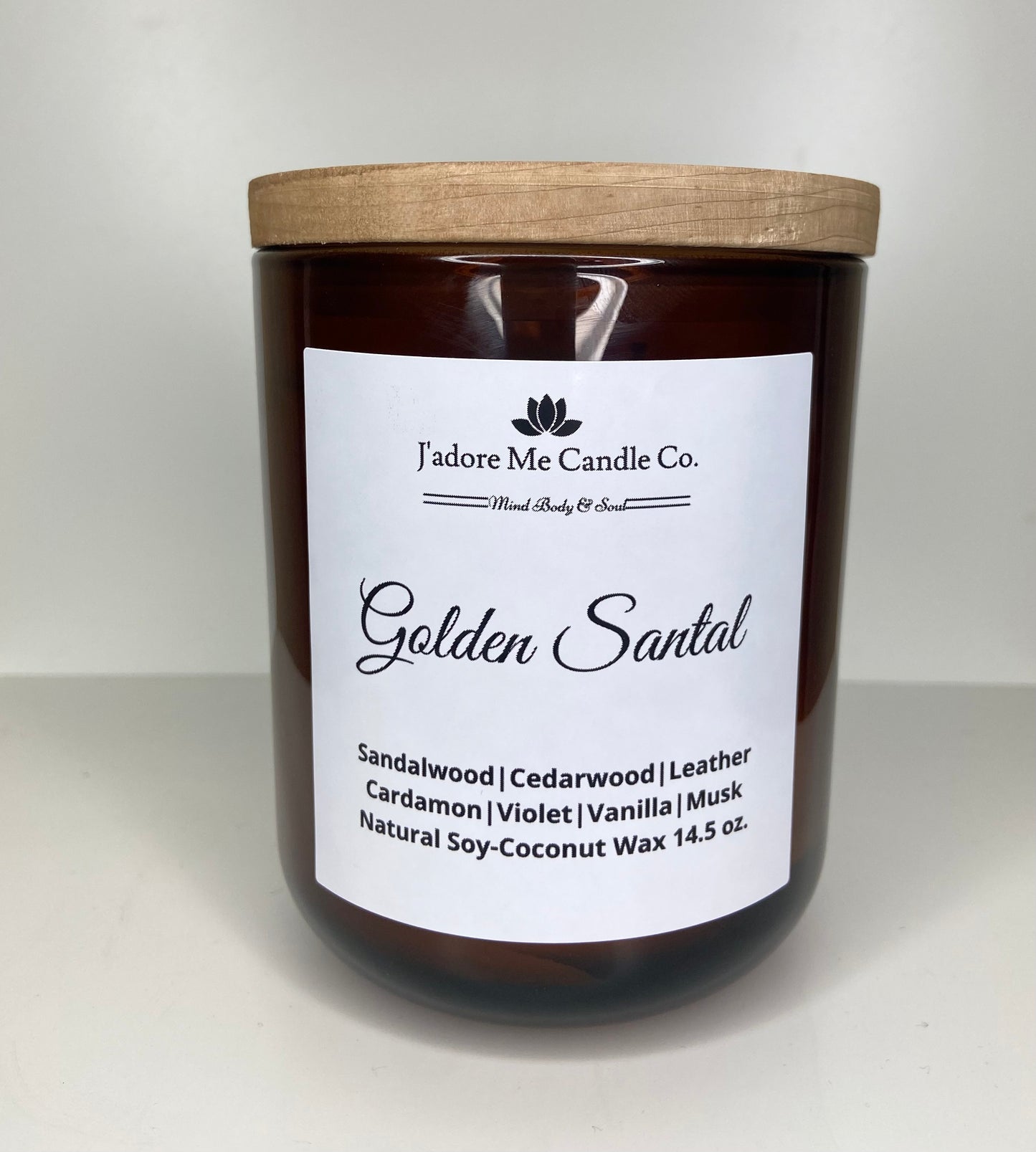 Golden Santal Soy Candle 14.5oz.